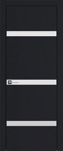 Межкомнатная дверь Tivoli Г-4, цвет - Черная эмаль (RAL 9004), Без стекла (ДГ)