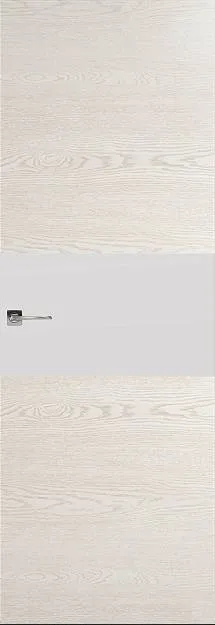 Межкомнатная дверь Tivoli Е-4 Невидимка, цвет - Белый ясень (nano-flex), Без стекла (ДГ)