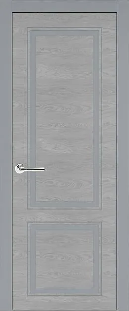 Межкомнатная дверь Dinastia Neo Classic, цвет - Серебристо-серая эмаль по шпону (RAL 7045), Без стекла (ДГ)