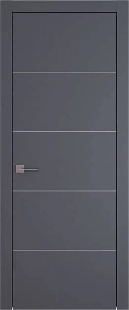 Межкомнатная дверь Tivoli Д-3, цвет - Графитово-серая эмаль (RAL 7024), Без стекла (ДГ)