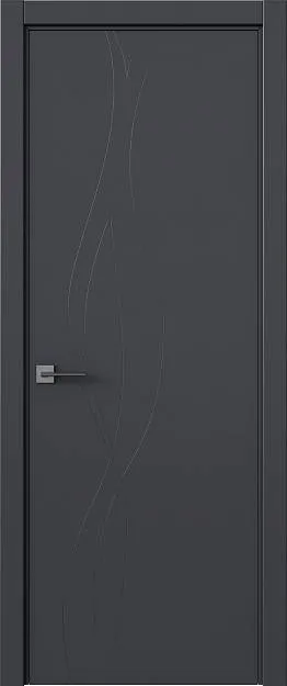 Межкомнатная дверь Tivoli Г-5, цвет - Графитово-серая эмаль (RAL 7024), Без стекла (ДГ)