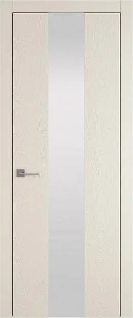 Межкомнатная дверь Tivoli Ж-1, цвет - Жемчужная эмаль по шпону (RAL 1013), Со стеклом (ДО)