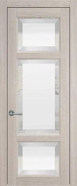 Межкомнатная дверь Siena, цвет - Серый дуб, Со стеклом (ДО)