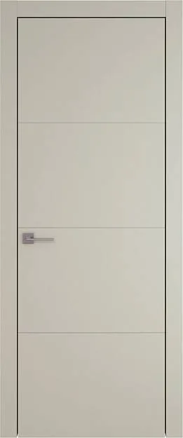 Межкомнатная дверь Tivoli Г-3, цвет - Серо-оливковая эмаль (RAL 7032), Без стекла (ДГ)