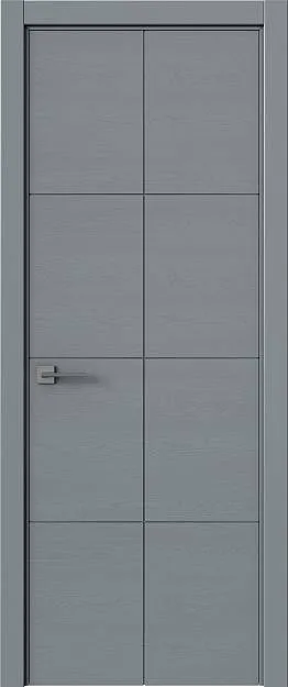 Межкомнатная дверь Tivoli Л-2, цвет - Серебристо-серая эмаль по шпону (RAL 7045), Без стекла (ДГ)