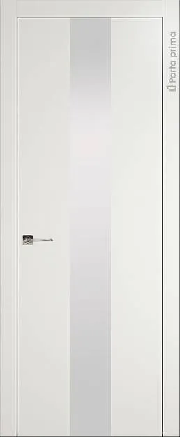 Межкомнатная дверь Tivoli Ж-5, цвет - Бежевая эмаль (RAL 9010), Со стеклом (ДО)