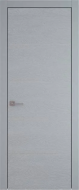Межкомнатная дверь Tivoli Д-2, цвет - Серебристо-серая эмаль по шпону (RAL 7045), Без стекла (ДГ)