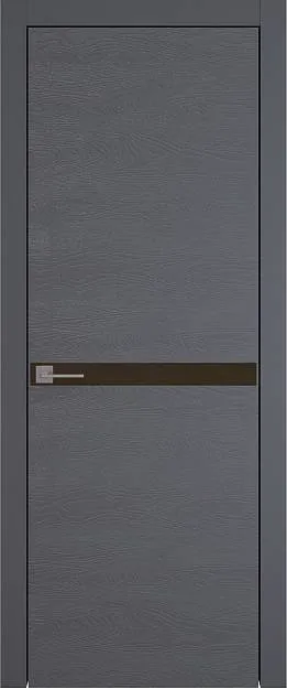 Межкомнатная дверь Tivoli Б-4, цвет - Графитово-серая эмаль по шпону (RAL 7024), Без стекла (ДГ)
