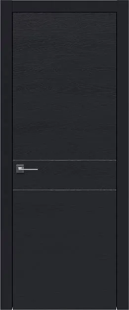 Межкомнатная дверь Tivoli И-2, цвет - Черная эмаль по шпону (RAL 9004), Без стекла (ДГ)