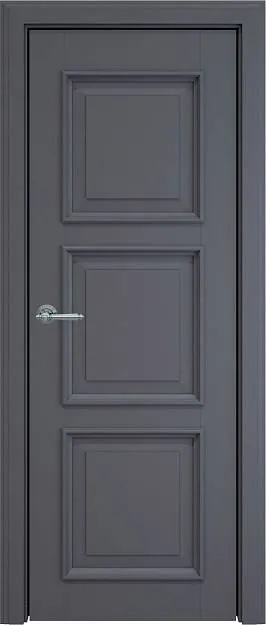 Межкомнатная дверь Milano LUX, цвет - Графитово-серая эмаль (RAL 7024), Без стекла (ДГ)