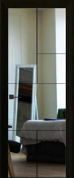 Межкомнатная дверь Tivoli А-1, цвет - Зеркало серебро Pixel, Со стеклом (ДО)