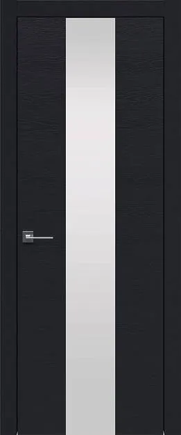 Межкомнатная дверь Tivoli Ж-5, цвет - Черная эмаль по шпону (RAL 9004), Со стеклом (ДО)