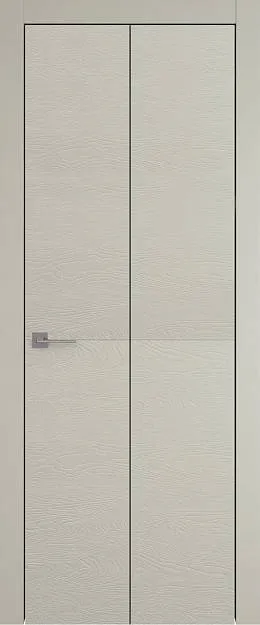 Межкомнатная дверь Tivoli Б-2 Книжка, цвет - Серо-оливковая эмаль по шпону (RAL 7032), Без стекла (ДГ)
