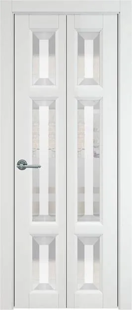 Межкомнатная дверь Porta Classic Siena, цвет - Белый ST, Со стеклом (ДО)