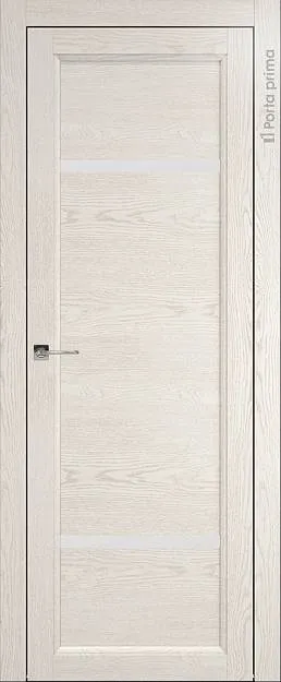 Межкомнатная дверь Sorrento-R Г3, цвет - Белый ясень (nano-flex), Без стекла (ДГ)