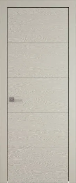 Межкомнатная дверь Tivoli Д-3, цвет - Серо-оливковая эмаль по шпону (RAL 7032), Без стекла (ДГ)