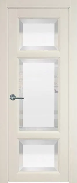 Межкомнатная дверь Siena, цвет - Магнолия ST, Со стеклом (ДО)