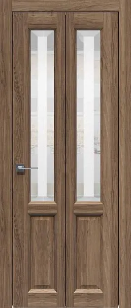 Межкомнатная дверь Porta Classic Dinastia, цвет - Миланский орех, Со стеклом (ДО)
