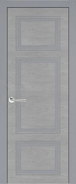 Межкомнатная дверь Siena Neo Classic, цвет - Серебристо-серая эмаль по шпону (RAL 7045), Без стекла (ДГ)