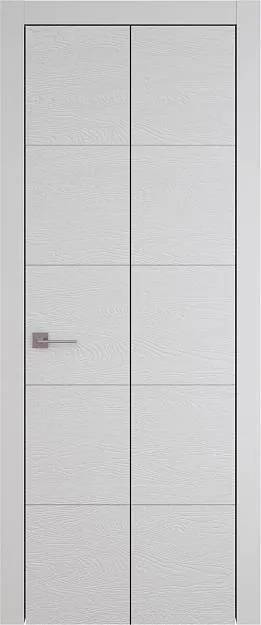 Межкомнатная дверь Tivoli Д-2 Книжка, цвет - Серая эмаль по шпону (RAL 7047), Без стекла (ДГ)