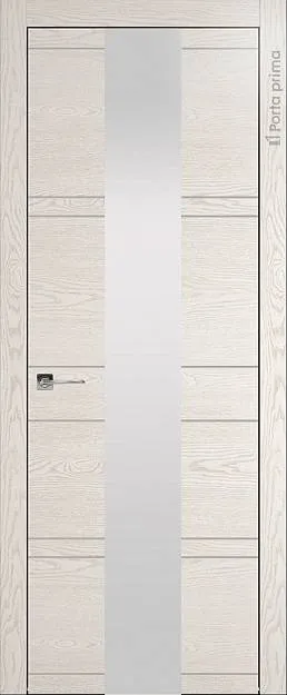 Межкомнатная дверь Tivoli Ж-2, цвет - Белый ясень (nano-flex), Со стеклом (ДО)