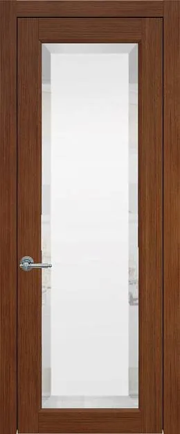 Межкомнатная дверь Domenica, цвет - Темный орех, Со стеклом (ДО)
