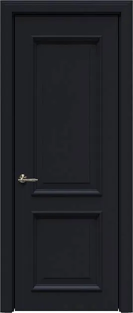 Межкомнатная дверь Dinastia LUX, цвет - Черная эмаль (RAL 9004), Без стекла (ДГ)