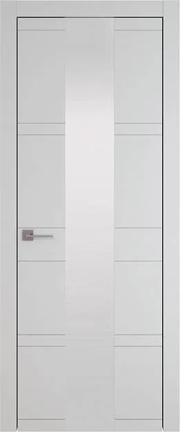 Межкомнатная дверь Tivoli Ж-2, цвет - Серая эмаль (RAL 7047), Со стеклом (ДО)