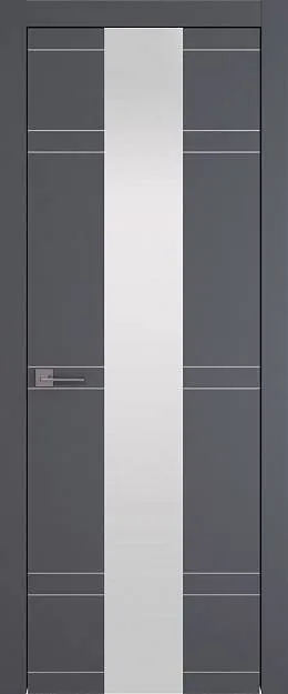 Межкомнатная дверь Tivoli Ж-4, цвет - Антрацит ST, Со стеклом (ДО)