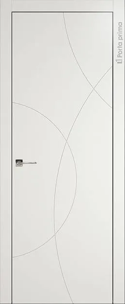 Межкомнатная дверь Tivoli Б-5, цвет - Бежевая эмаль (RAL 9010), Без стекла (ДГ)