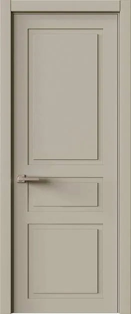 Межкомнатная дверь Tivoli Е-5, цвет - Серо-оливковая эмаль (RAL 7032), Без стекла (ДГ)
