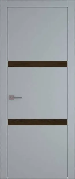 Межкомнатная дверь Tivoli В-4, цвет - Серебристо-серая эмаль (RAL 7045), Без стекла (ДГ)