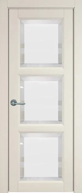Межкомнатная дверь Milano, цвет - Жемчужная эмаль (RAL 1013), Со стеклом (ДО)