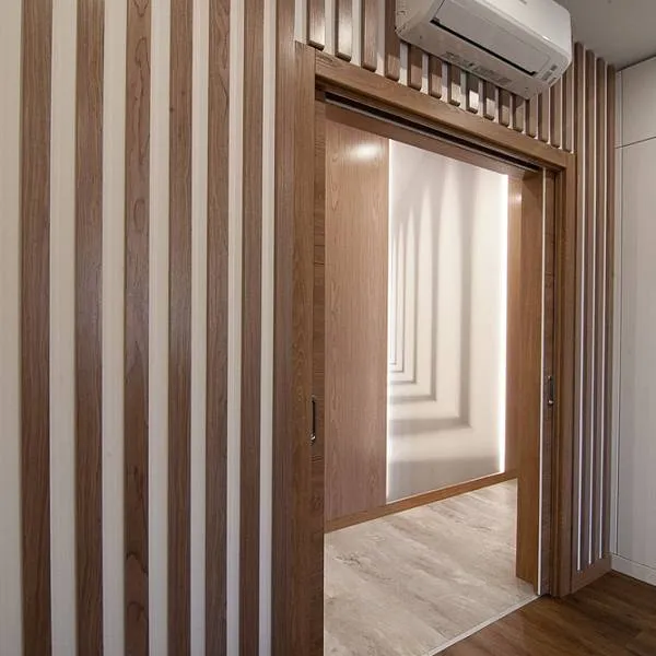 Интерьер квартиры в современном стиле минимализм с элементами эко-дизайна - фото 16