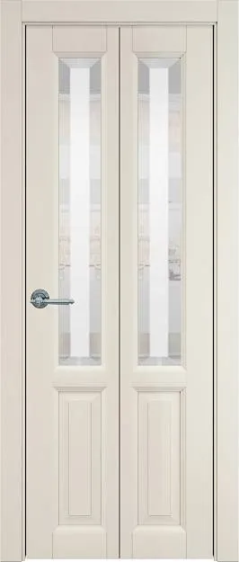Межкомнатная дверь Porta Classic Dinastia, цвет - Магнолия ST, Со стеклом (ДО)