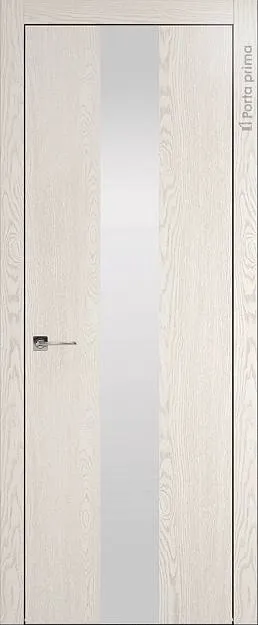 Межкомнатная дверь Tivoli Ж-1, цвет - Белый ясень (nano-flex), Со стеклом (ДО)