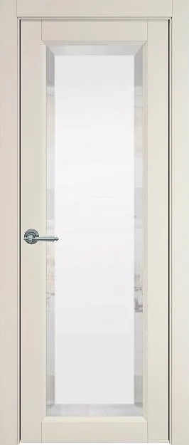 Межкомнатная дверь Domenica, цвет - Магнолия ST, Со стеклом (ДО)