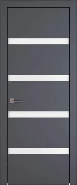 Межкомнатная дверь Tivoli Д-4, цвет - Антрацит ST, Без стекла (ДГ)
