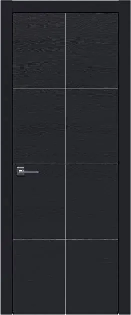 Межкомнатная дверь Tivoli Л-2, цвет - Черная эмаль по шпону (RAL 9004), Без стекла (ДГ)