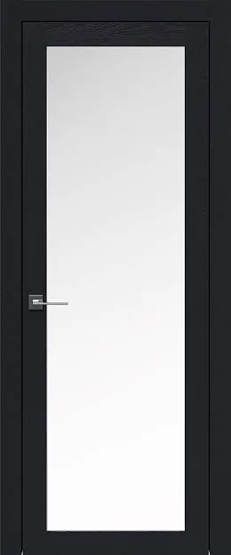 Межкомнатная дверь Tivoli З-5, цвет - Черная эмаль (RAL 9004), Со стеклом (ДО)