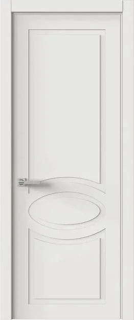 Межкомнатная дверь Tivoli Н-5, цвет - Белая эмаль (RAL 9003), Без стекла (ДГ)
