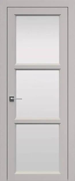 Межкомнатная дверь Sorrento-R В2, цвет - Магнолия ST, Со стеклом (ДО)
