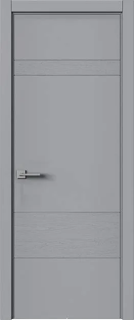 Межкомнатная дверь Tivoli К-2, цвет - Серебристо-серая эмаль-эмаль по шпону (RAL 7045), Без стекла (ДГ)