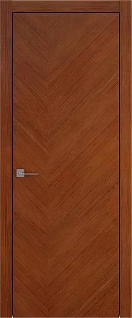 Межкомнатная дверь Tivoli Л-1, цвет - Темный орех, Без стекла (ДГ)