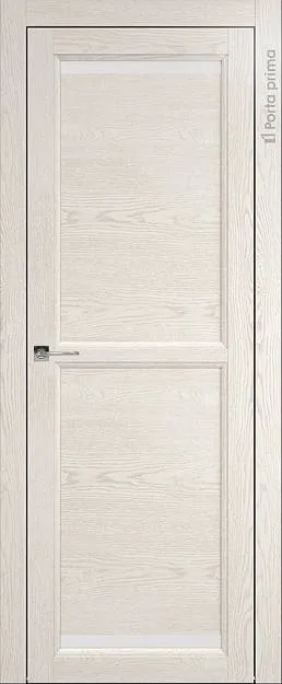 Межкомнатная дверь Sorrento-R Г1, цвет - Белый ясень (nano-flex), Без стекла (ДГ)