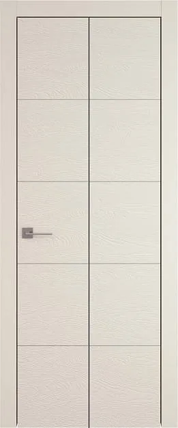 Межкомнатная дверь Tivoli Д-2 Книжка, цвет - Жемчужная эмаль по шпону (RAL 1013), Без стекла (ДГ)