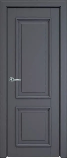 Межкомнатная дверь Dinastia LUX, цвет - Графитово-серая эмаль (RAL 7024), Без стекла (ДГ)