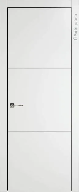 Межкомнатная дверь Tivoli В-3, цвет - Белый ST, Без стекла (ДГ)