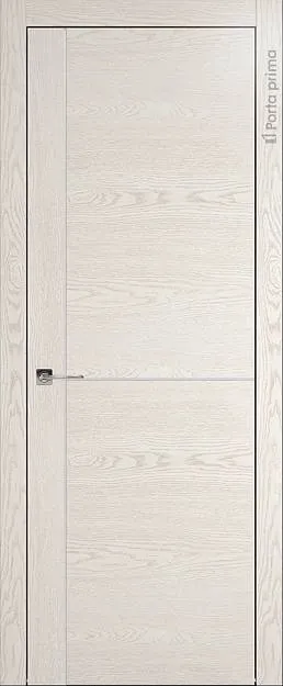 Межкомнатная дверь Tivoli Е-3, цвет - Белый ясень (nano-flex), Без стекла (ДГ)