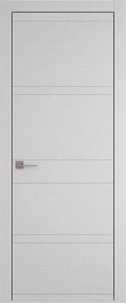 Межкомнатная дверь Tivoli Е-2, цвет - Серая эмаль по шпону (RAL 7047), Без стекла (ДГ)